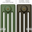CI-RC-GREEN-019 - Richmond Green 4 Column Victorian Cast Iron Radiator H760mm x W278mm CI-RC-GREEN-019 - Richmond Green 4 Column Victorian Cast Iron Radiator H760mm x W278mm
